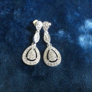 Silver Sparkle Post Earrings